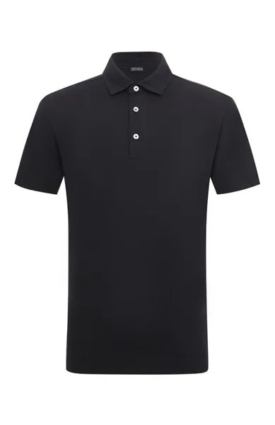 Поло из хлопка и шелка Zegna