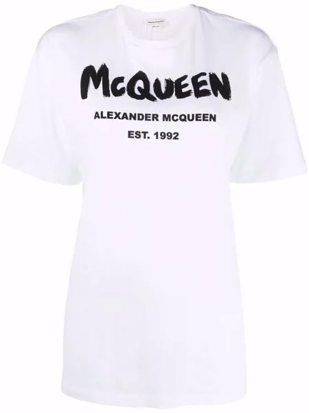 Alexander McQueen футболка с логотипом