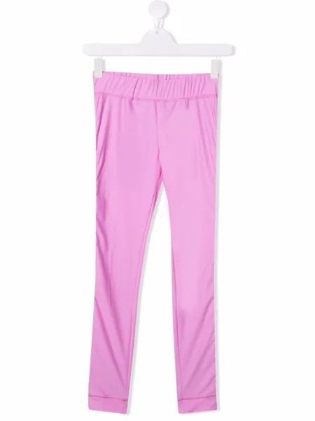 Fendi Kids легинсы с декоративной строчкой
