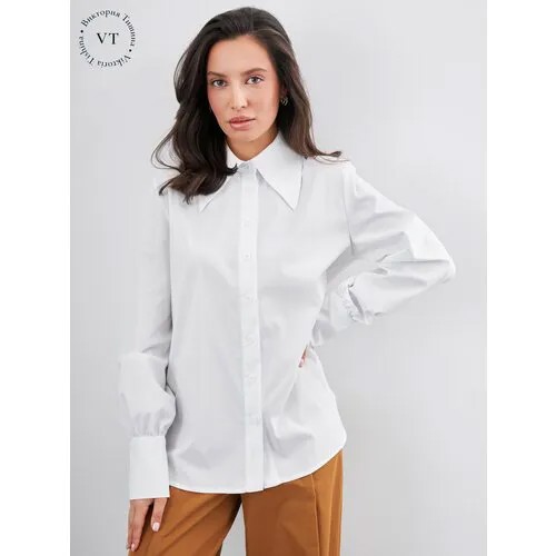 Блуза Модный Дом Виктории Тишиной, размер S, белый
