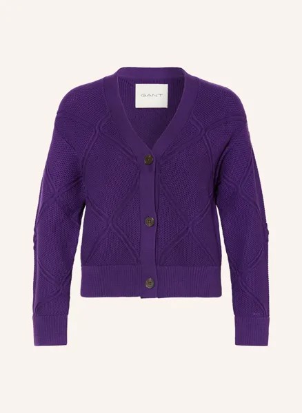 Кардиган Gant, фиолетовый