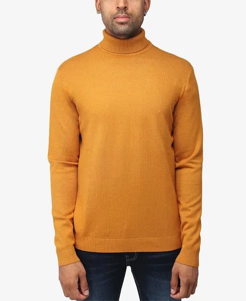 Мужской свитер с высоким воротником и пуловером X-Ray, желтый