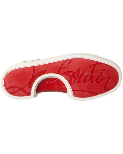 Christian Louboutin Adolon Junior Кожаные Кроссовки, серый