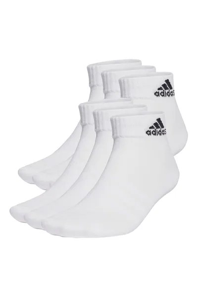 Носки с логотипом до щиколотки — 6 пар Adidas Performance, белый
