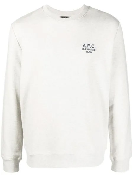 A.P.C. толстовка с логотипом, серый