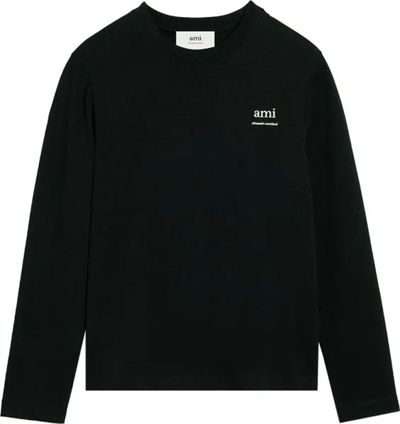 Рубашка Ami AM Long-Sleeve 'Black', черный