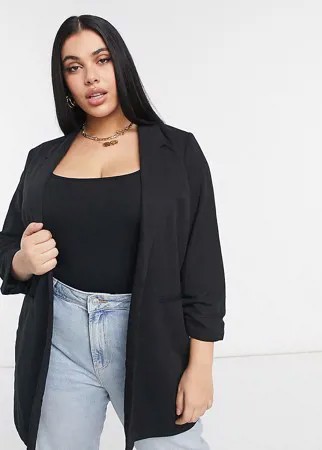 Черный длинный пиджак Vero Moda Curve-Черный цвет