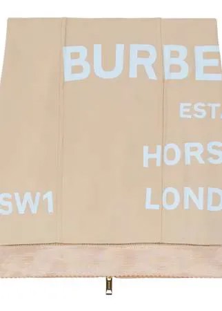 Burberry юбка мини с принтом Horseferry