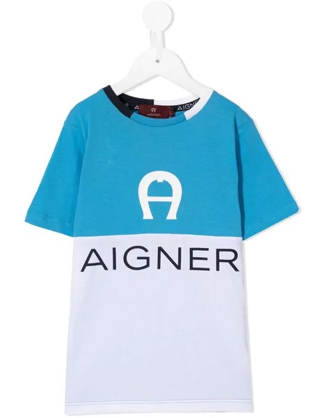 Aigner Kids двухцветная футболка