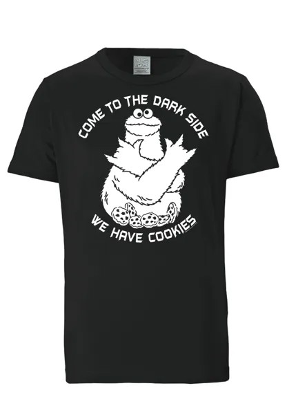 Футболка Logoshirt Sesamstrasse – Krümelmonster Dark Side, черный