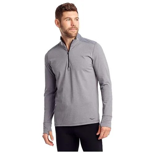 Толстовка беговая Saucony Challenge Quarter Zip Dark Grey Heather (US:XL)