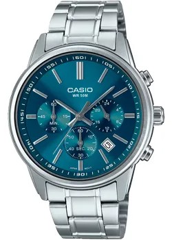 Японские наручные  мужские часы Casio MTP-E515D-2A1. Коллекция Analog