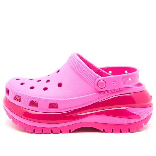 Сандалии Crocs с круглым носком Classic Mega Crush Clog, розовый