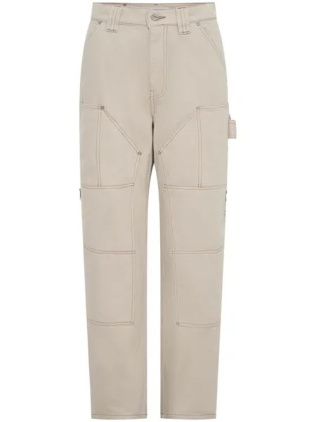 Dion Lee джинсы Carpenter прямого кроя, нейтральный цвет