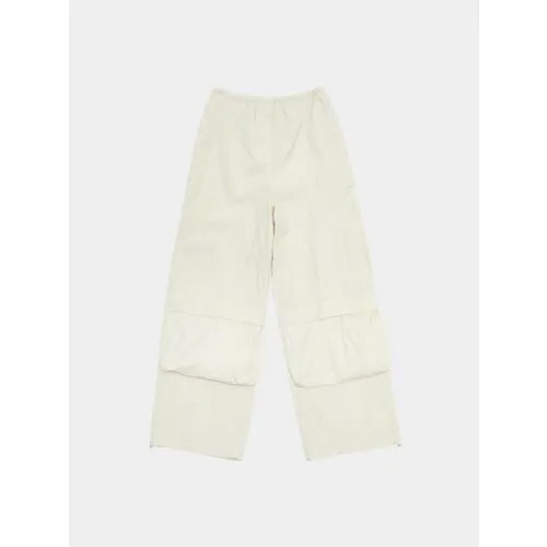 Брюки AMOMENTO Drawstring Pocket Pants, размер XS, бежевый