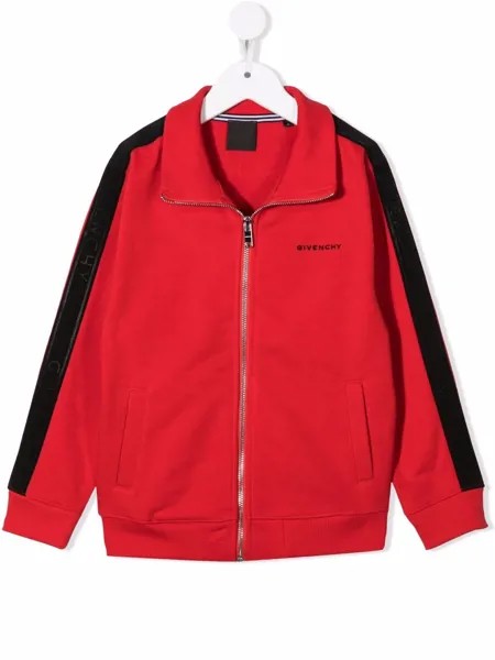 Givenchy Kids спортивная куртка с контрастными полосками по бокам