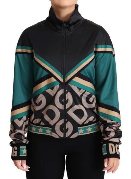 DOLCE - GABBANA Куртка Многоцветный спортивный бомбер с логотипом DG Mania IT40/US6/S $3500