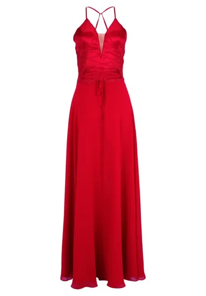 Вечернее платье с вышивкой Vera Mont, цвет Red Rose