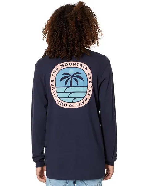 Футболка Quiksilver Solo Arbol Long Sleeve, цвет Navy Blazer