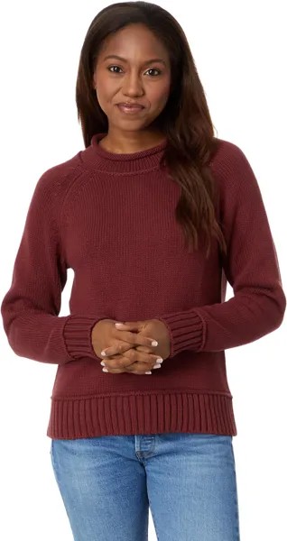 Свитер Signature Original из хлопка с высоким воротником L.L.Bean, цвет Burgundy