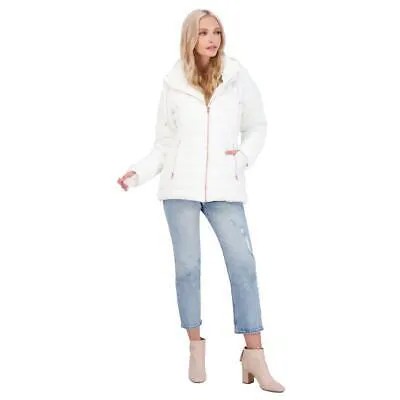 Женский белый стеганый пуховик Jessica Simpson, верхняя одежда M BHFO 7494