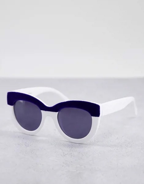 Солнцезащитные очки «кошачий глаз» AJ Morgan Cavalcade-Белый