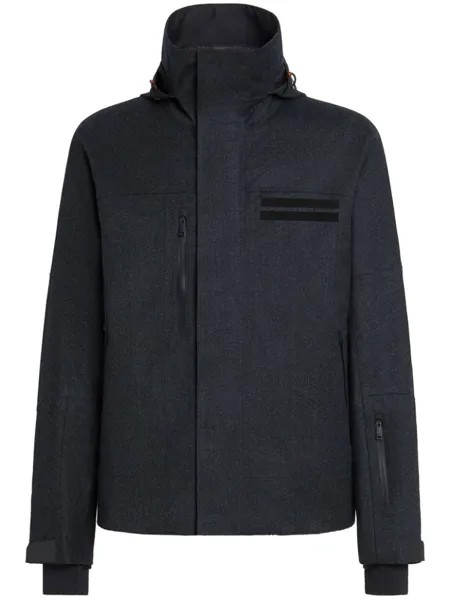 Zegna Techmerino wool ski jacket, серый