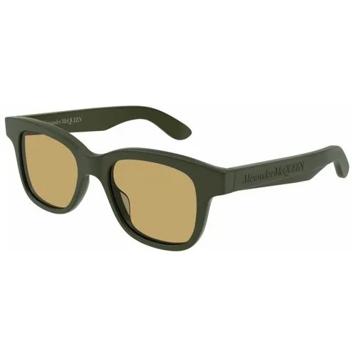 Солнцезащитные очки Alexander McQueen AM0382S 007, прямоугольные, для мужчин, черный