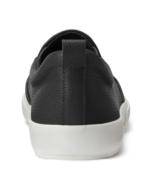 Кроссовки LAUREN Ralph Lauren Haddley Tumbled Leather Slip-On Sneaker, черный