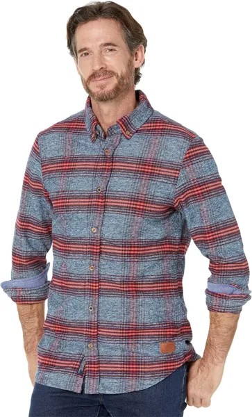 Фланелевая рубашка в полоску стандартного кроя Scotch & Soda, цвет Heatherd Blue