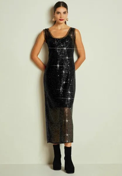 Коктейльное/праздничное платье SEQUIN COLUMN Next, цвет black