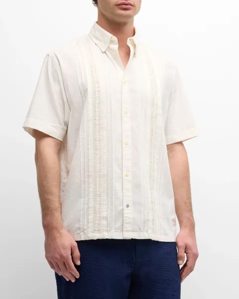 Мужская хлопковая рубашка на пуговицах Scotch & Soda, цвет Bright White