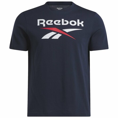 Футболка Reebok IDENTITY STACKED L, размер M, синий