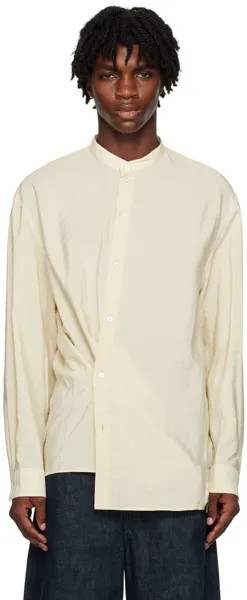 Бело-белая скрученная рубашка LEMAIRE