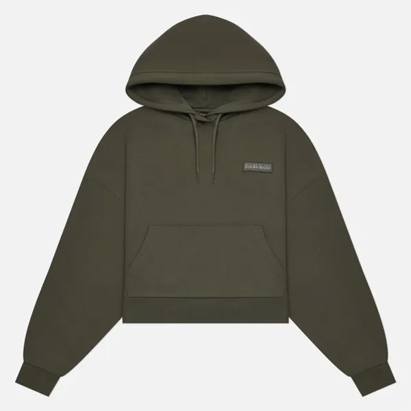 Женская толстовка Napapijri B-Morgex Hoodie оливковый, Размер L