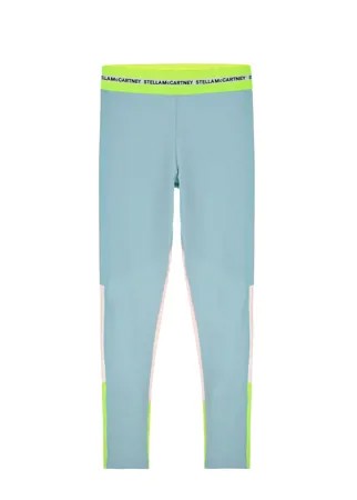 Голубые леггинсы с неоновой отделкой Stella McCartney детские
