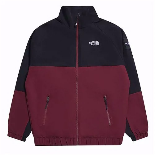 Куртка The North Face демисезонная, силуэт прямой, манжеты, размер L, красный, черный