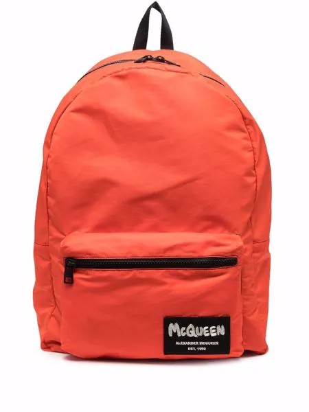 Alexander McQueen рюкзак с логотипом граффити