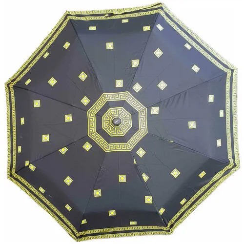 Зонт-трость черный, золотой