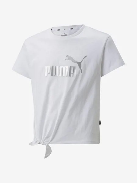 Футболка для девочек PUMA Ess+ Logo, Белый