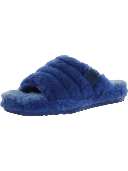 Мужские меховые шлепанцы Fluff You UGG, синий