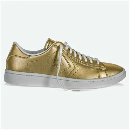 Кожаные кеды Converse PL LP 555946 цвет золотой (37)