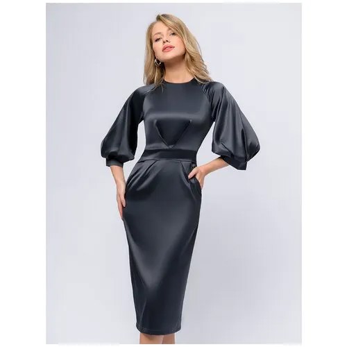 Платье 1001dress, размер XXL, серый