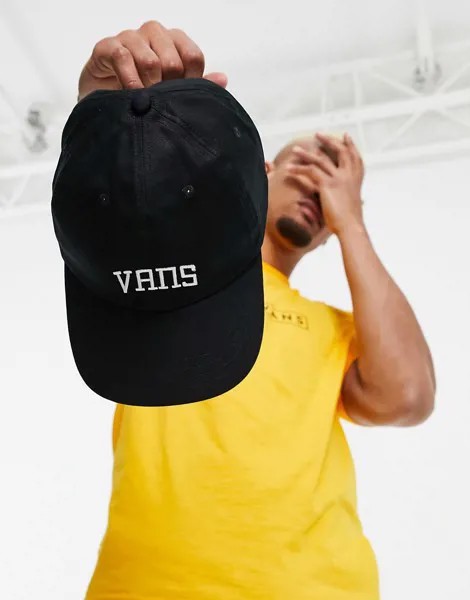 Черная кепка Vans New Varsity Curved Bill-Черный цвет