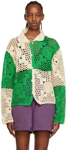 Рубашка Off-White и Green Duotone Bode
