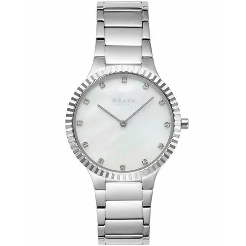 Наручные часы OBAKU V292LXCWSC, белый, серебряный