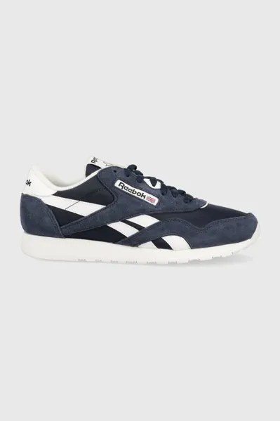 Кроссовки Cl из нейлона Reebok Classic, темно-синий