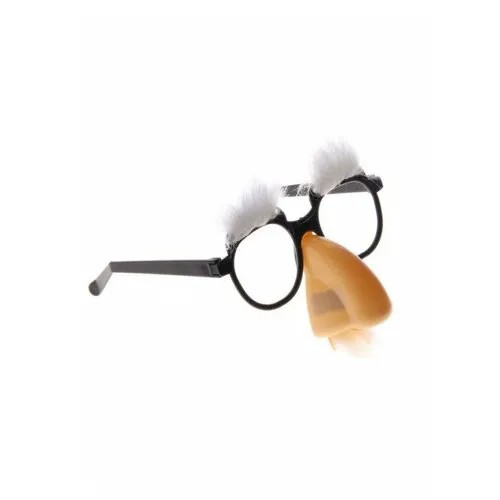 Карнавальные очки-маска, брови, большой нос, 17х4х19 см