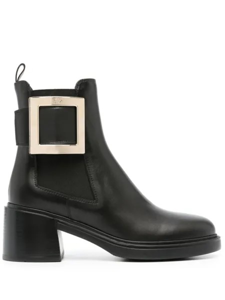 Roger Vivier ботинки Metal Buckle 60, черный