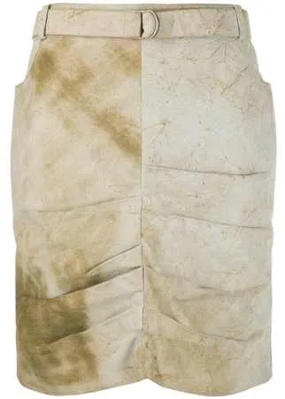 Christian Dior драпированная юбка 2000-х годов pre-owned